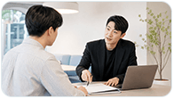 가맹 상담 현장 사진
